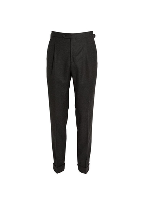 Saman Amel Wool-Cashmere Tailored Trousers
