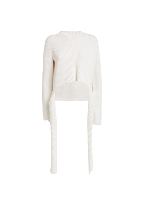 Proenza Schouler Cotton-Cashmere Wrap Sweater