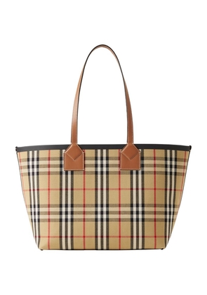 Burberry Small Canvas and Leather London Tote Bag