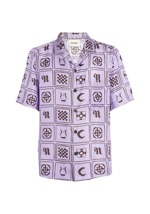 Nanushka Silk Mosaic Print Shirt