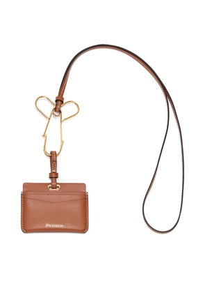 Jw Anderson Leather Pin-Strap Card Holder