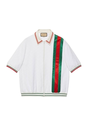 Gucci Towelling Gg Polo Shirt