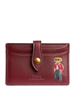 Polo Ralph Lauren Leather Polo Bear Card Holder
