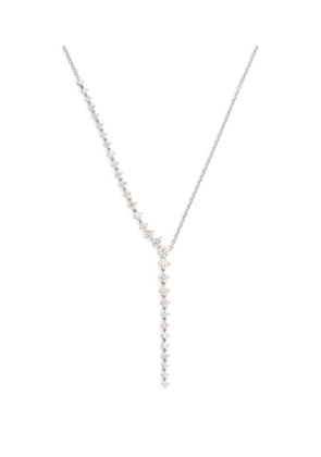 Melissa Kaye White Gold And Diamond Aria Cascade Necklace