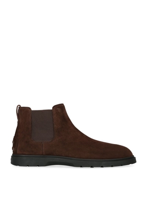 Tod's Suede Ibrido Chelsea Boots