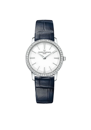 Vacheron Constantin White Gold And Diamond Traditionnelle Watch 33Mm