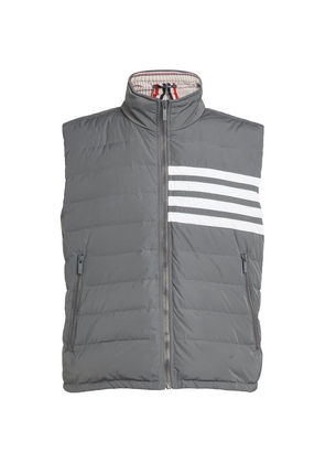 Thom Browne Down 4-Bar Quilted Gilet