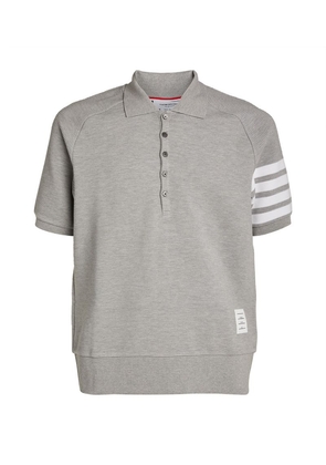 Thom Browne Ribbed 4-Bar Polo Shirt