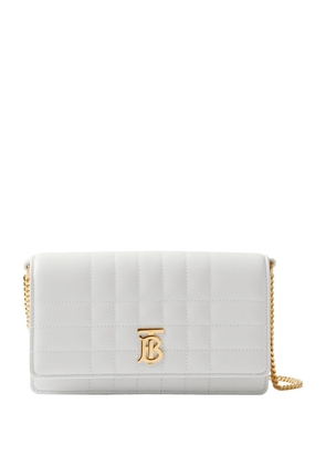 Burberry Leather Quilted Lola Clutch Bag