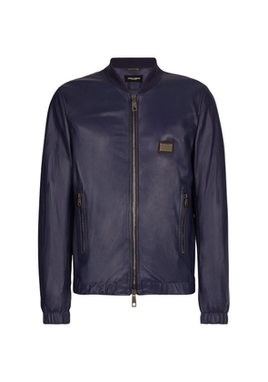 Dolce & Gabbana Leather Blouson Jacket