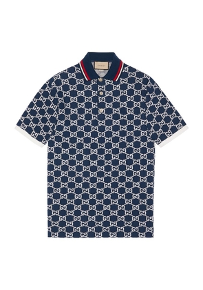 Gucci All-Over Gg Jacquard Polo Shirt