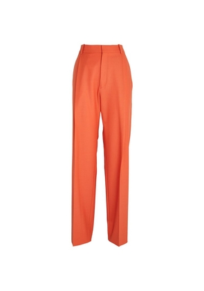 Victoria Beckham Pleated Wide-Leg Trousers
