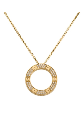 Cartier Yellow Gold And Diamond Love Necklace