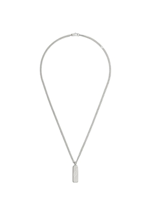 Gucci Sterling Silver Diagonal Interlocking G Necklace