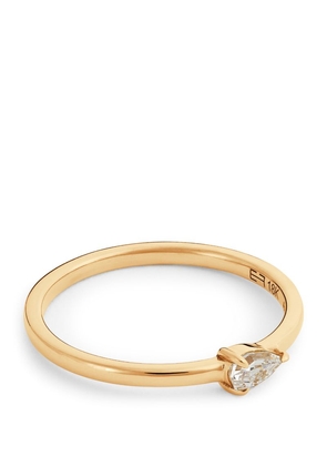 Eva Fehren Yellow Gold And Diamond Boa Ring (Size 6.5)