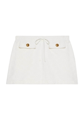 Gucci Cotton Monogram Mini Skirt