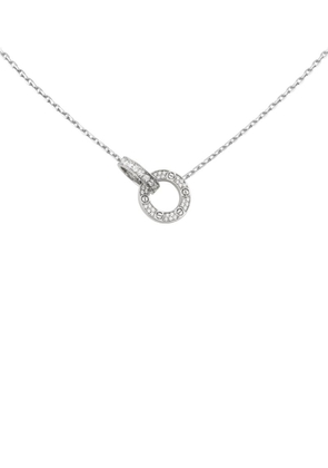Cartier White Gold Interlocking Love Necklace