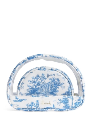 Harrods Toile Cosmetic Bags (Set Of 2)