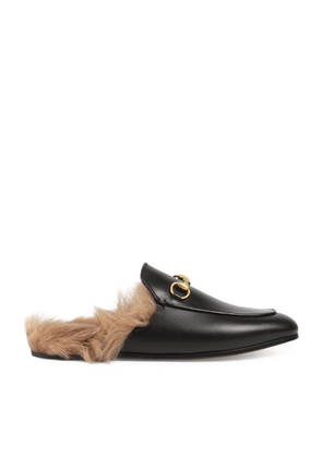 Gucci Leather Princetown Mules