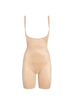 Open-Bust Oncore Mid-Thigh Bodysuit - Spanx