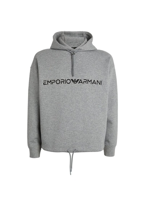 Emporio Armani Cotton-Blend Logo Hoodie