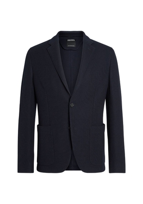 Zegna High Performance Wool-Cotton Single-Breasted Blazer