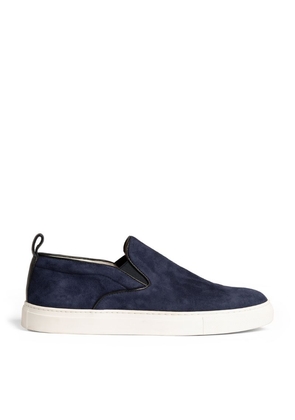 Isaia Suede Slip-On Sneakers