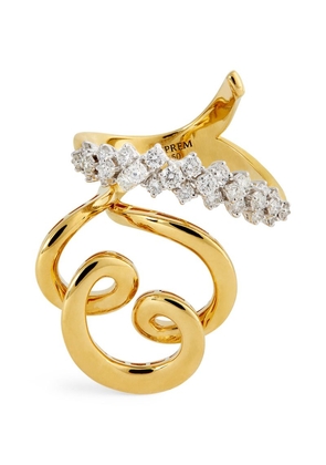 Yeprem Yellow Gold And Diamond Strada Ring