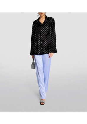 Alexander Wang Silk-Embellished Pyjama Shirt