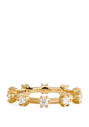 Jade Trau Yellow Gold And Diamond Celestial Kismet Ring