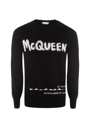 Alexander Mcqueen Mcqueen Graffiti Logo Sweater