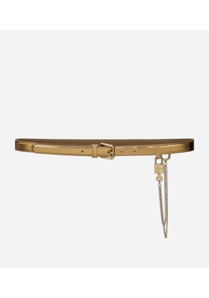 Dolce & Gabbana Leather Chain Belt