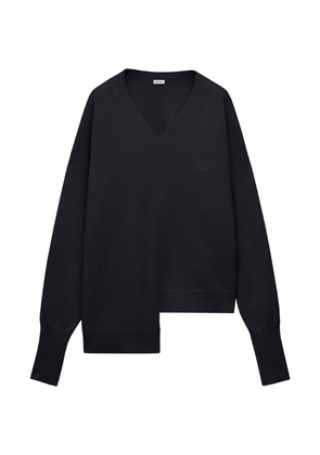 Loewe Cashmere Anagram Asymmetric Sweater