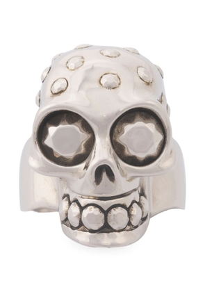 Alexander Mcqueen Brass Skull Ring