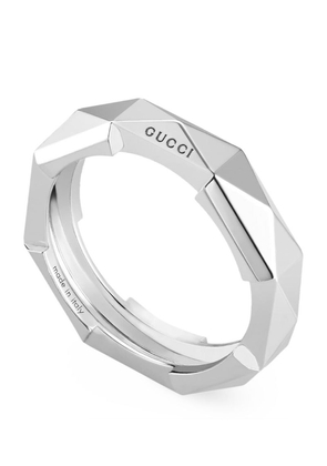 Gucci White Gold Link To Love Ring