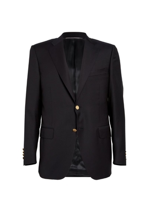 Canali Wool Single-Breasted Suit Jacket