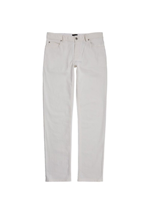 Brioni Cotton-Blend White Jeans