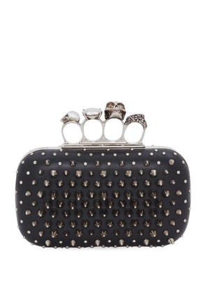 Alexander McQueen Mini Leather Four-Ring Clutch Bag