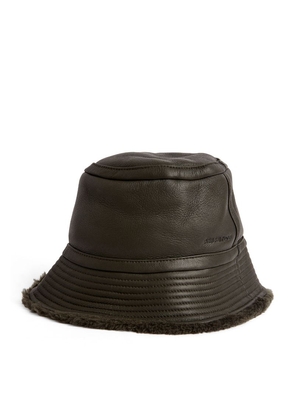 Yves Salomon Merino-Lambskin Bucket Hat