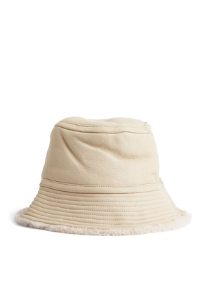 Yves Salomon Merino-Lambskin Bucket Hat