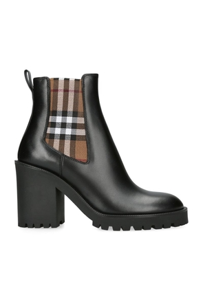 Burberry Leather Allostock Ankle Boots 70