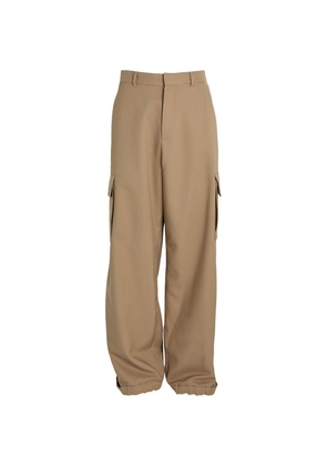Off-White Wide-Leg Cargo Trousers