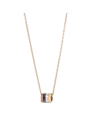 Boucheron Mini Mixed Gold And Diamond Quatre Classique Ring-Pendant