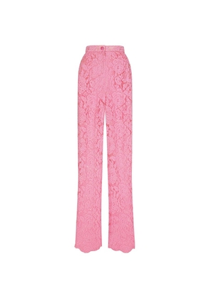 Dolce & Gabbana Floral Lace Trousers