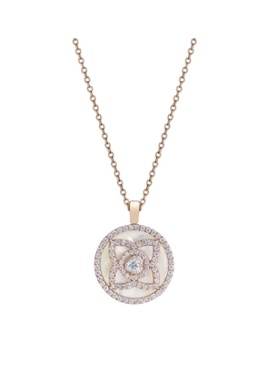 De Beers Jewellers Rose Gold And Diamond Enchanted Lotus Pendant Necklace