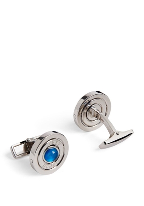 Dunhill Silver And Topaz Cufflinks