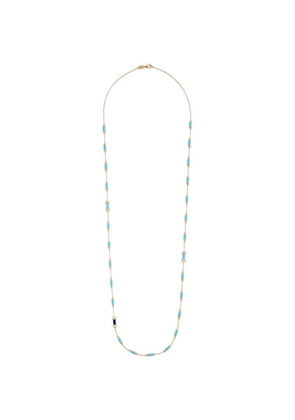 L'Atelier Nawbar Rose Gold, Diamond And Turquoise Amulets Of Light Necklace