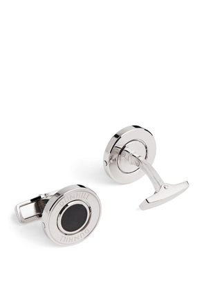 Dunhill Silver And Onyx Cufflinks