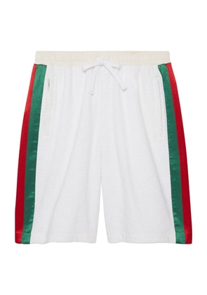 Gucci Towelling Web Stripe Shorts