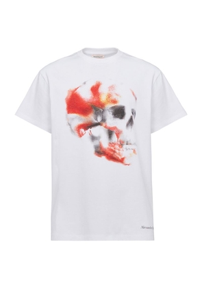 Alexander Mcqueen Graffiti Skull Print T-Shirt